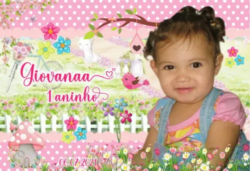 15 Foto Imã Personalizado - Jardim Encantado - Lembrancinhas