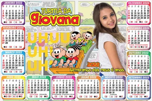 20 Foto Calendário 10x15 Galinha Com Imã 2022