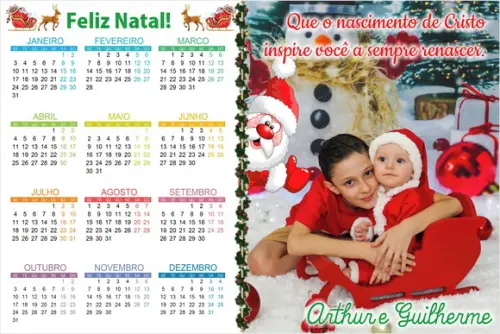 20 Foto Calendário 10x15 Galinha Com Imã 2022
