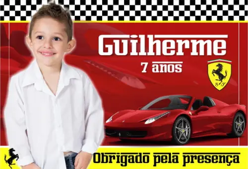 20 Foto Imã - Foto Lembrança - Ferrari