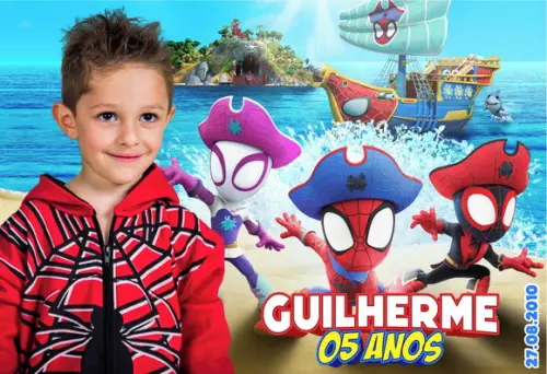 20 Foto Imã - Foto Lembrança - Spidey e Seus Amigos