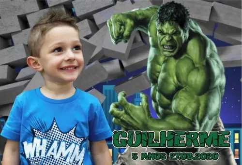 20 Foto Imã - Foto Lembrança - Hulk