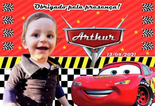20 Foto Imã 10x15 - Carros Disney - Foto Lembrança