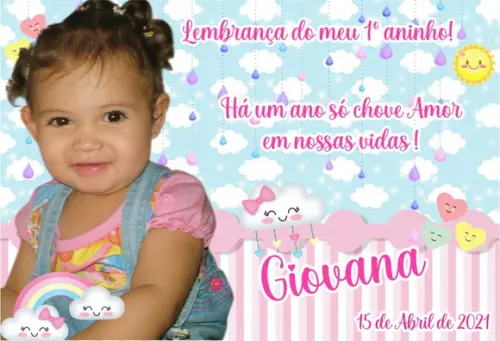 20 Foto Imã 10x15 - Chuva de Benção - Foto Lembrança