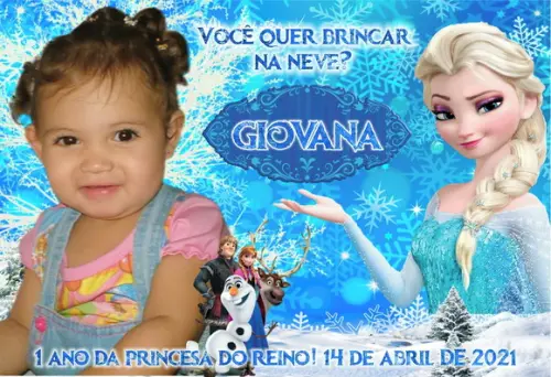 20 Foto Imã 10x15 - Frozen - Foto Lembrança