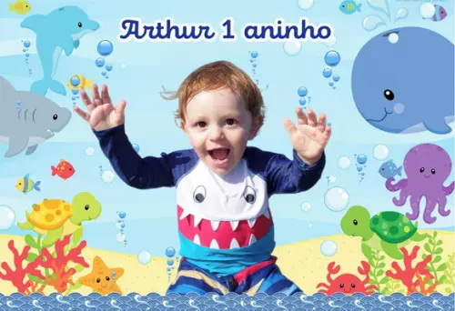 20 Foto Imã 10x15 - Fundo do Mar - Foto Lembrança