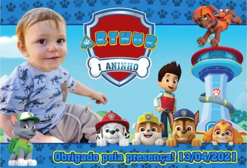 20 Foto Imã 10x15 - Patrulha Canina -Lembrancinhas
