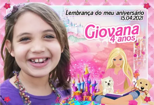 20 Foto Imã 10x15 Barbie - Lembranças