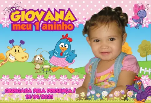20 Foto Imã 10x15 Galinha Pintadinha - Foto Lembrança