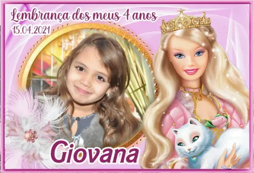 20 Foto Imã 10x15 Barbie - Lembranças
