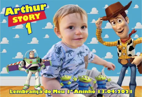 20 Foto Imã 10x15 Personalizado - Toy Story - Foto Lembrança