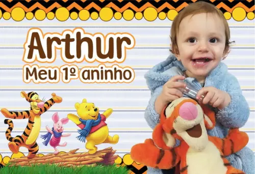 20 Foto Imã Lembrancinha Personalizada Ursinho Pooh