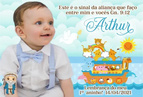 20 Foto Imã Personalizado - Arca de Noé