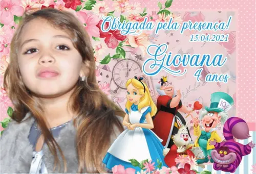 20 Foto Imã Personalizado - Alice no País das Maravilhas