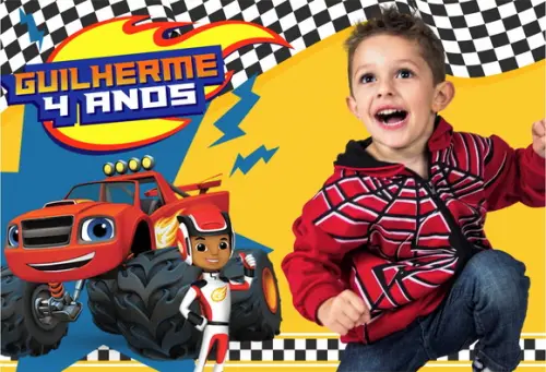 20 Foto Imã Personalizado - Blaze And The Monster Machine