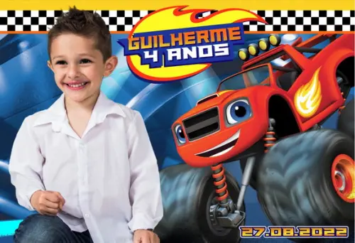 20 Foto Imã Personalizado - Blaze And The Monster Machine