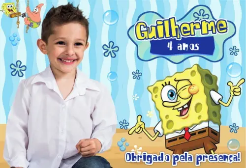 20 Foto Imã Personalizado - Bob Esponja
