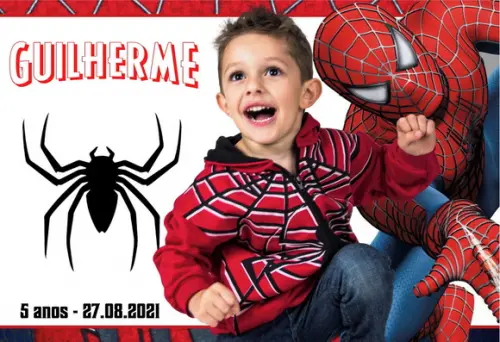 20 Foto Imã Personalizado - Homem Aranha - Foto Lembrança