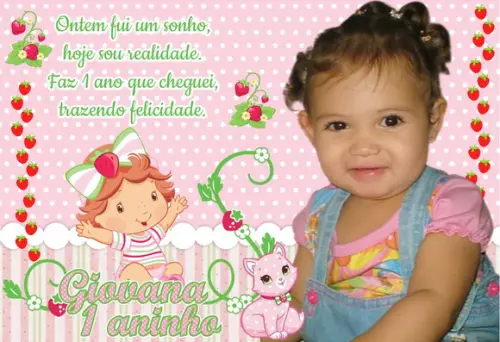 20 Foto Imã Personalizado - Moranguinho - Foto Lembrança