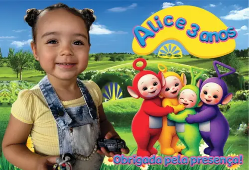 20 Foto Imã Personalizado Teletubbies