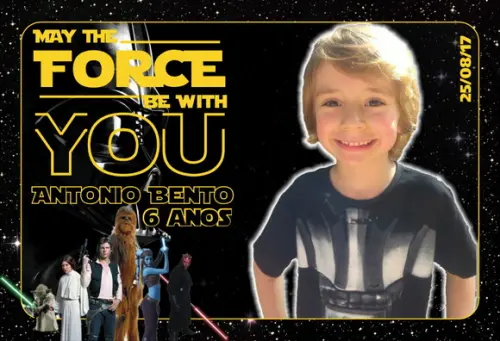 20 Foto Imã Star Wars- Foto Lembrança