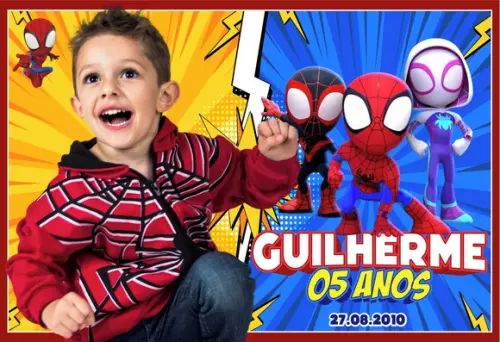 25 Foto Imã - Foto Lembrança - Spidey e Seus Amigos