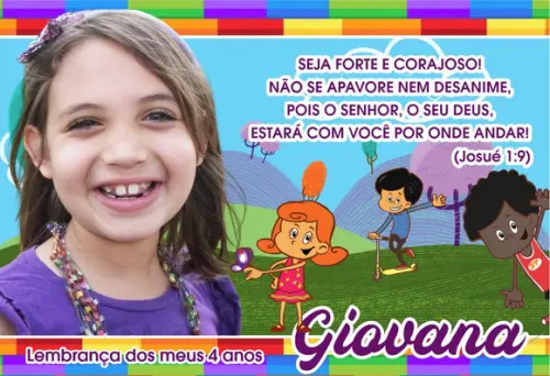 25 Foto Imã Personalizado - 3 Palavrinhas Meninas