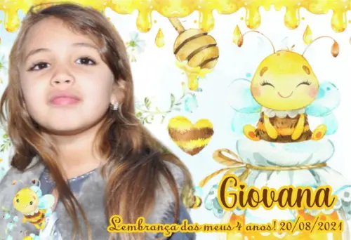 25 Foto Imã Personalizado - Abelhinhas