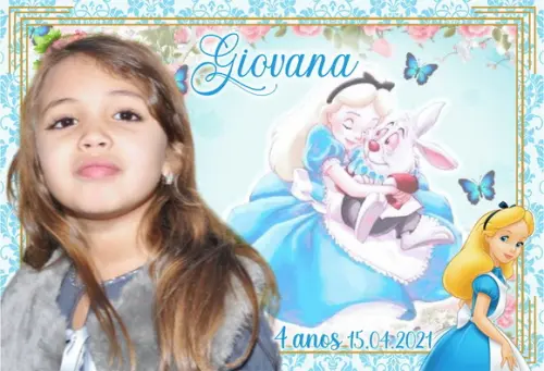 25 Foto Imã Personalizado - Alice no País das Maravilhas