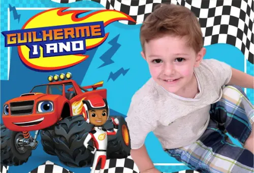 25 Foto Imã Personalizado - Blaze And The Monster Machine