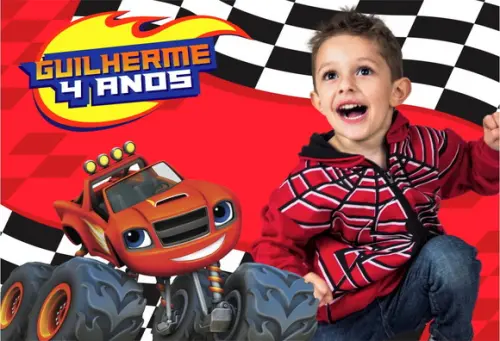25 Foto Imã Personalizado - Blaze And The Monster Machine