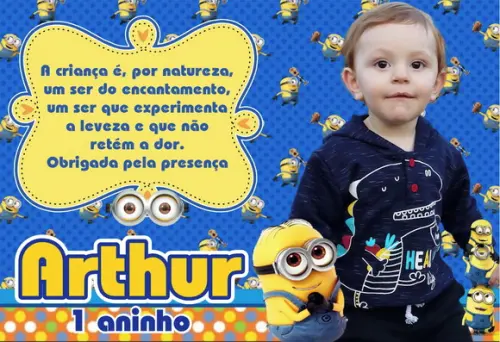 25 Foto Imã Personalizado - Minions - Foto Lembrança