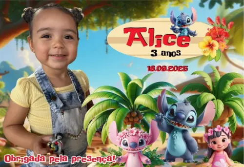 25 Foto Imã Personalizado Lilo e Stitch