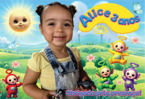 25 Foto Imã Personalizado Teletubbies
