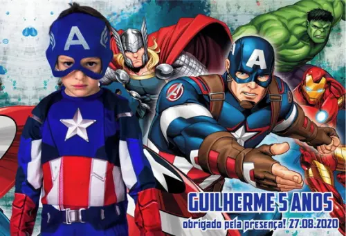 25 Foto Lembrancinha Personalizada - Capitão América