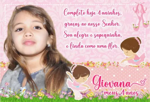30 Foto Imã Lembrancinhas - Bailarina