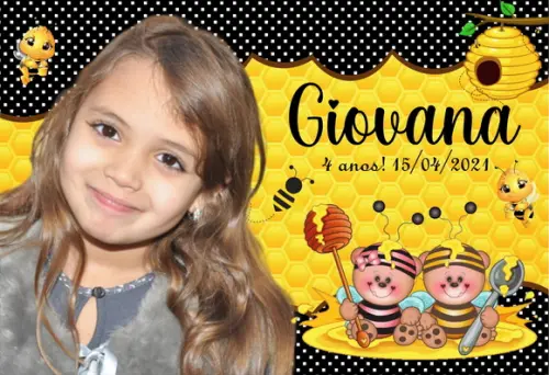 30 Foto Imã Personalizado - Abelhinhas