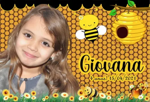 30 Foto Imã Personalizado - Abelhinhas