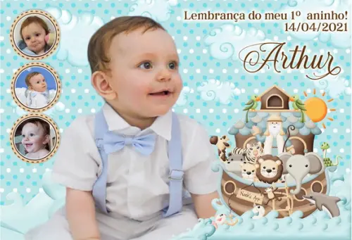 30 Foto Imã Personalizado - Arca de Noé