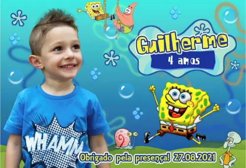 30 Foto Imã Personalizado - Bob Esponja