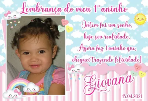 30 Foto Imã Personalizado - Chuva de Benção - Chuva de Amor