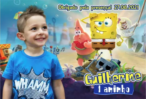 30 Foto Imã Personalizado - Bob Esponja