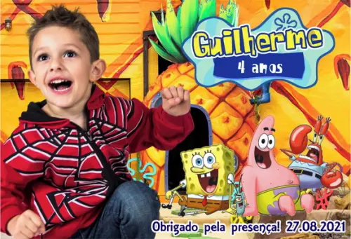 30 Foto Imã Personalizado - Bob Esponja