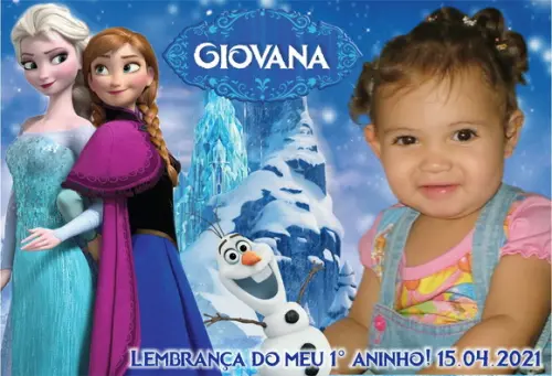 30 Foto Imã Personalizado - Frozen - Foto Lembrança