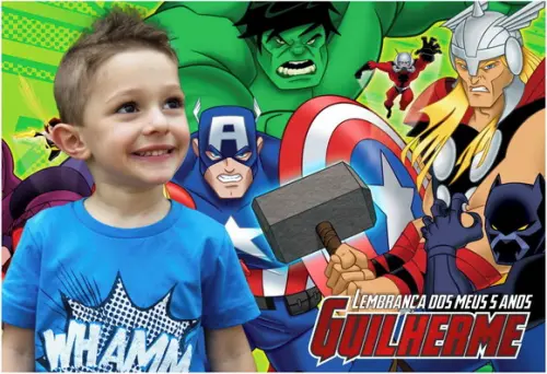 30 Foto Imã Personalizado - Heróis Avangers - Foto Lembrança