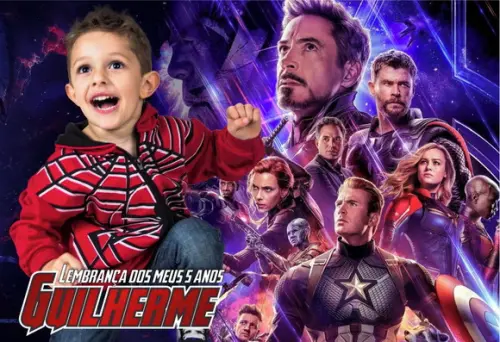 30 Foto Imã Personalizado - Heróis Avangers - Foto Lembrança