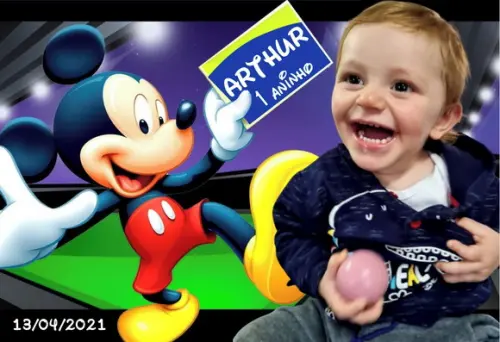 30 Foto Imã Personalizado - Mickey Foto Lembrança