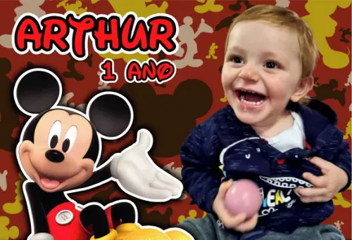 30 Foto Imã Personalizado - Mickey Foto Lembrança