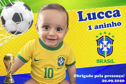 30 Foto Imã Personalizado - Seleção Brasil Copa
