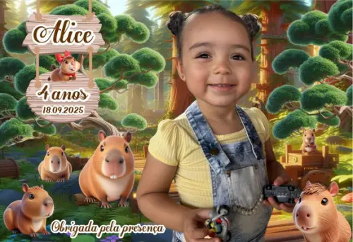 30 Foto Imã Personalizado Capivara